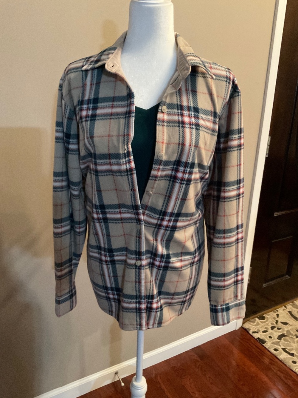 Lee Riders Ladies Fleece Shirt with Undershirt Size Large - New with Tags